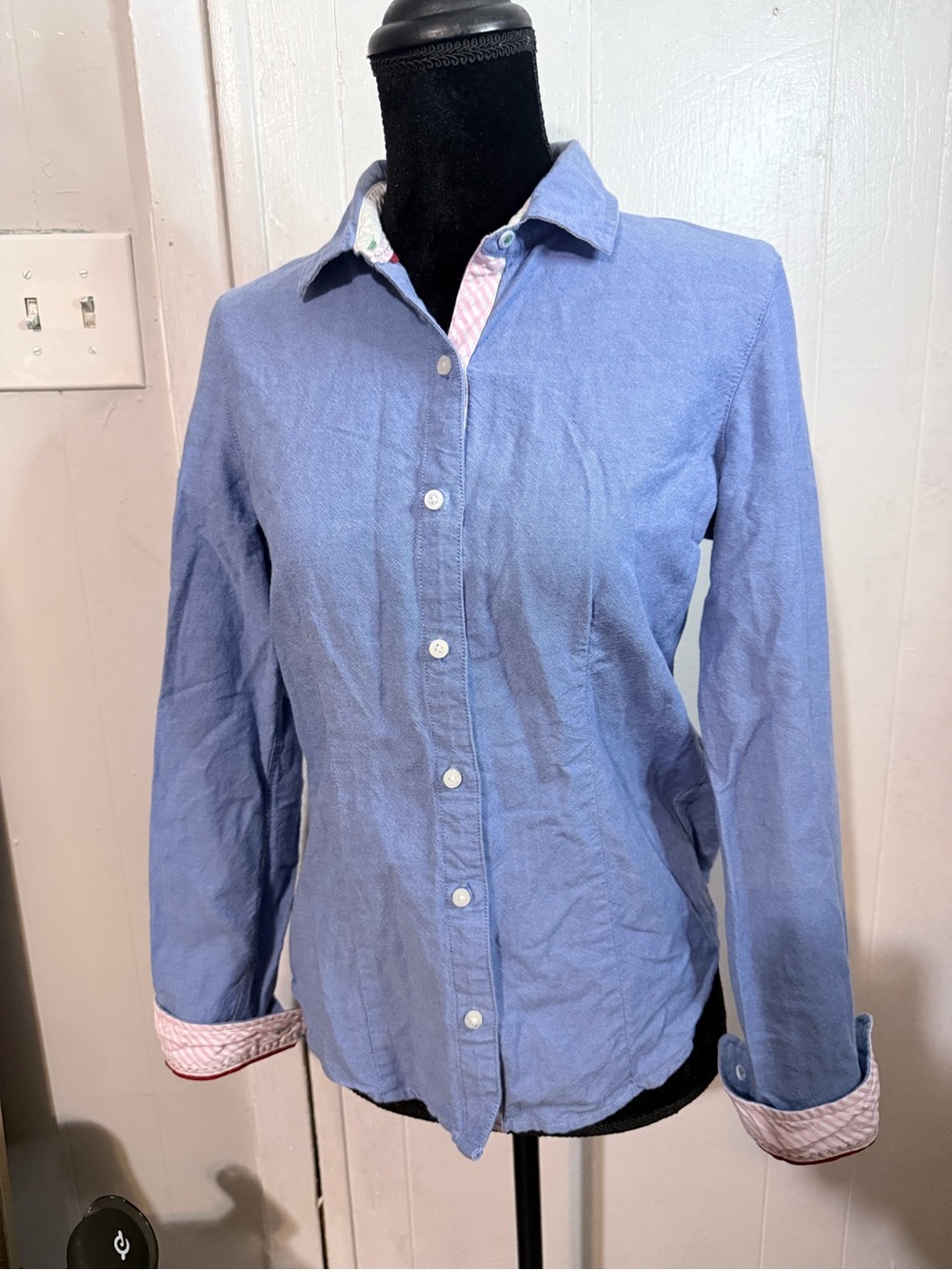 Tommy Hilfiger Light Blue Long Sleeve Button-Front Shirt